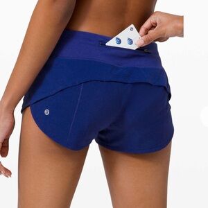 lululemon athletica Women's Navy Athletic Shorts